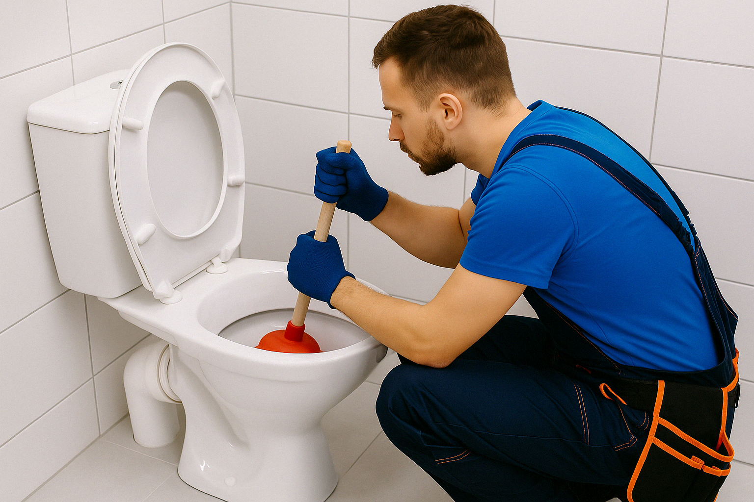Plombier débouche WC bouché